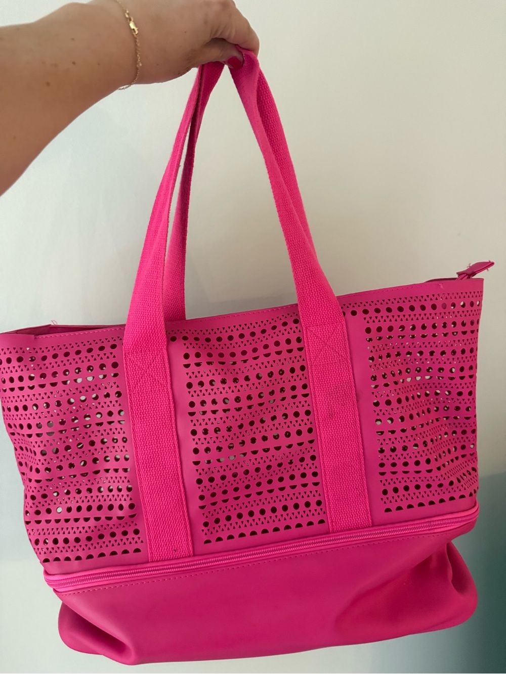 Bright Pink Women's Tote Bag - Stylish Everyday Carry